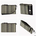 MARC JACOBS ZIP WRISLET WALLET - BLACK/WHITE - S153L03FA22 / 13 X 8 CM