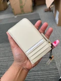Marc Jacobs The Top Zip Multi Wallet - Cloud White - 13 x 8 x 1.5 cm