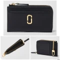 MARC JACOBS THE TOP ZIP MULTI WALLET - BLACK - 13 X 8 CM