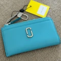 Marc Jacobs The Top Zip Multi Card Holder - Pool - 13 x 8 cm