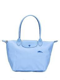 Longchamp Li Pliage Club - Light Blue - Small Long Handle L2605619P38