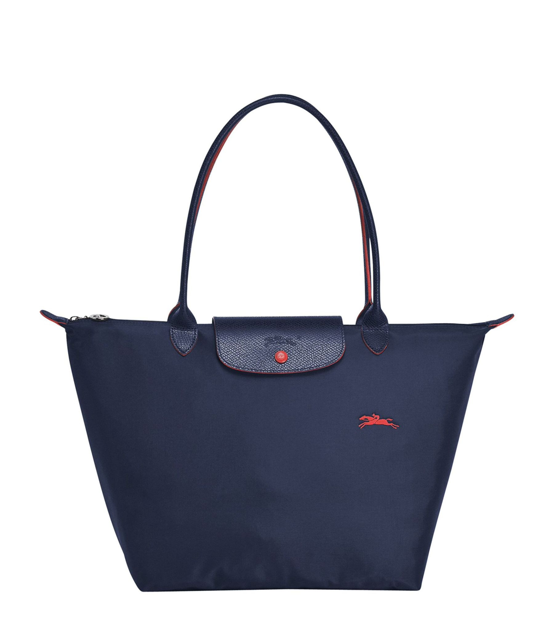 AzuraMart Longchamp Li Pliage Club Navy L1899619556 Large Long Handle