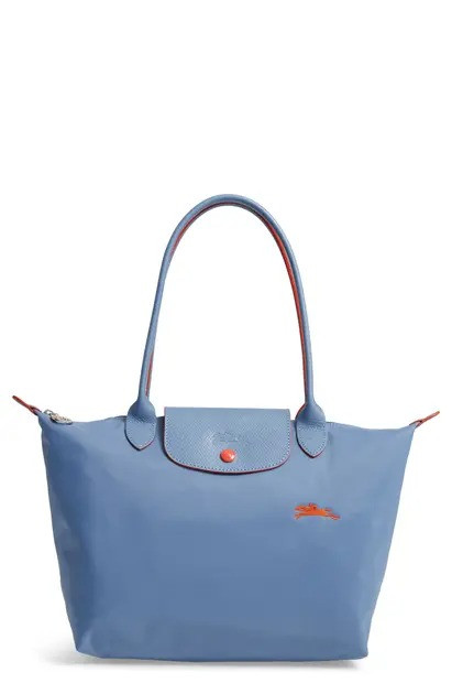 Longchamp Li Pliage Club - Blue  L2605619P23 - Small Long Handle