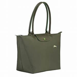 Longchamp Li Pliage Club - Fir - Small Long Handle L2605619549