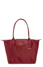 Longchamp Li Pliage Club - Garnet red - Large Long Handle L1899619209