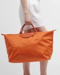 Longchamp Li Pliage Club Green Edition - L1625919P69/Rust - Extra Large 70 x 40 x 23 cm