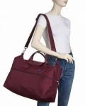 Longchamp Li Pliage Club - Plum - Travel Bag Expendable L1911619P22