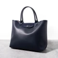Longchamp City Tote - 10182HYQ556 / Navy - H29cm x W44cm x D12cm