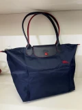 Longchamp Li Pliage Club - Navy - L1899619556 /Large Long Handle