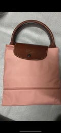 Longchamp Li Pliage Club - Blush Pink - Travel Large With Long Strap