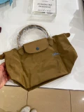 Longchamp Li Pliage Club L1621619P41 - Khaki - Small Short Handle