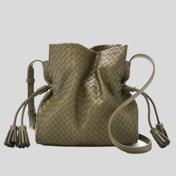 Fossil Rayna Drawstring Crossbody - Green Moss - SHB2825376