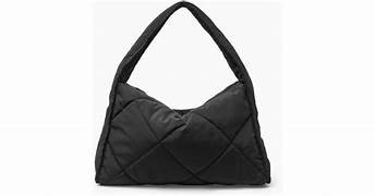 COS Diamond Quilted Shoulder Bag - Black - One Size