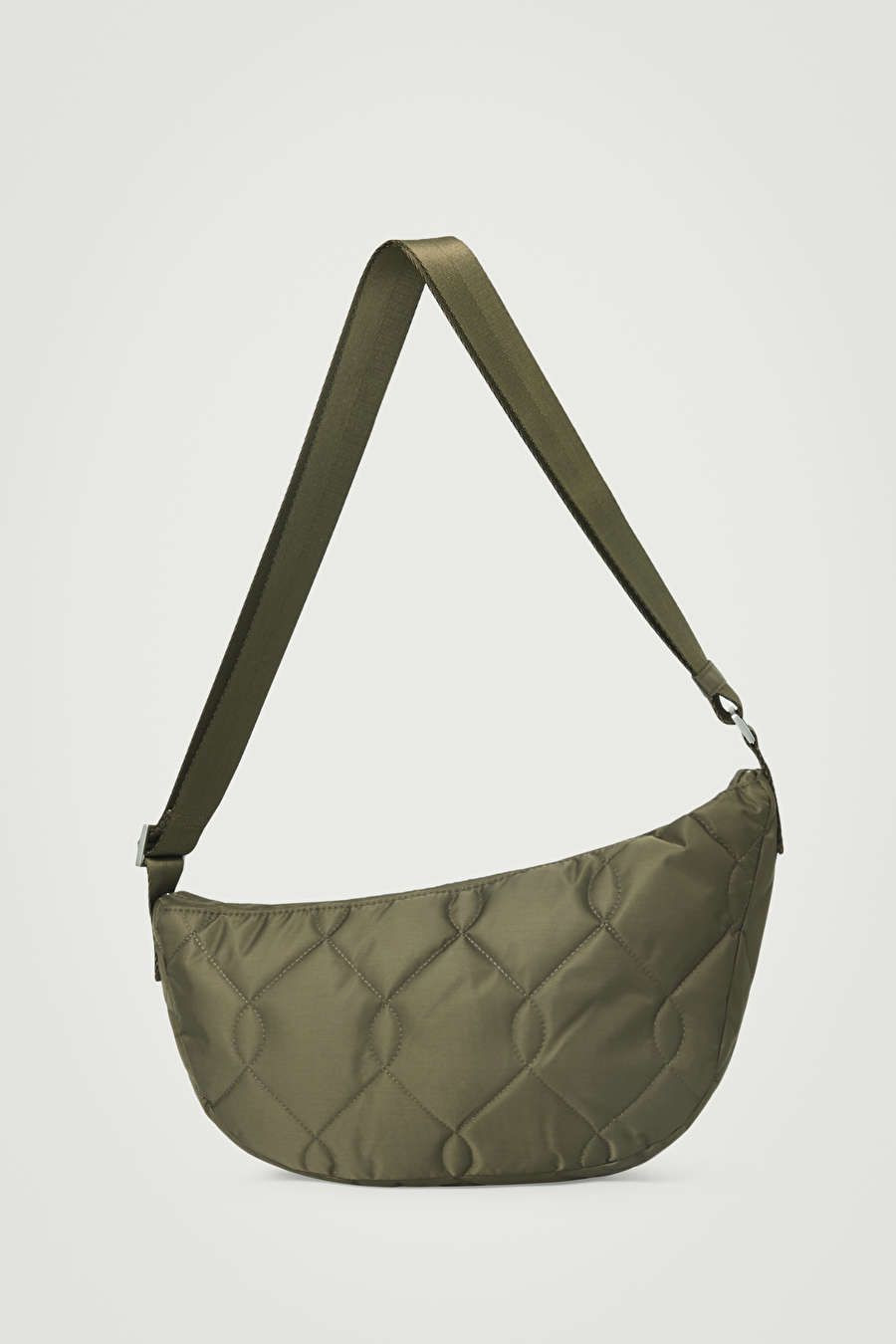 COS Quilted Crossbody Bag - Khaki - 35 x 20 x 10 cm