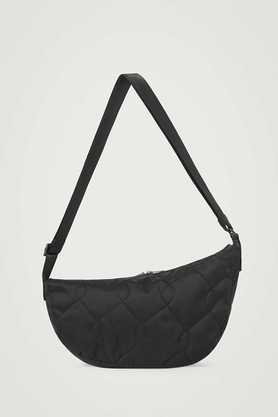 COS QUILTED CROSSBODY BAG - BLACK - 35 X 20 X 10 CM