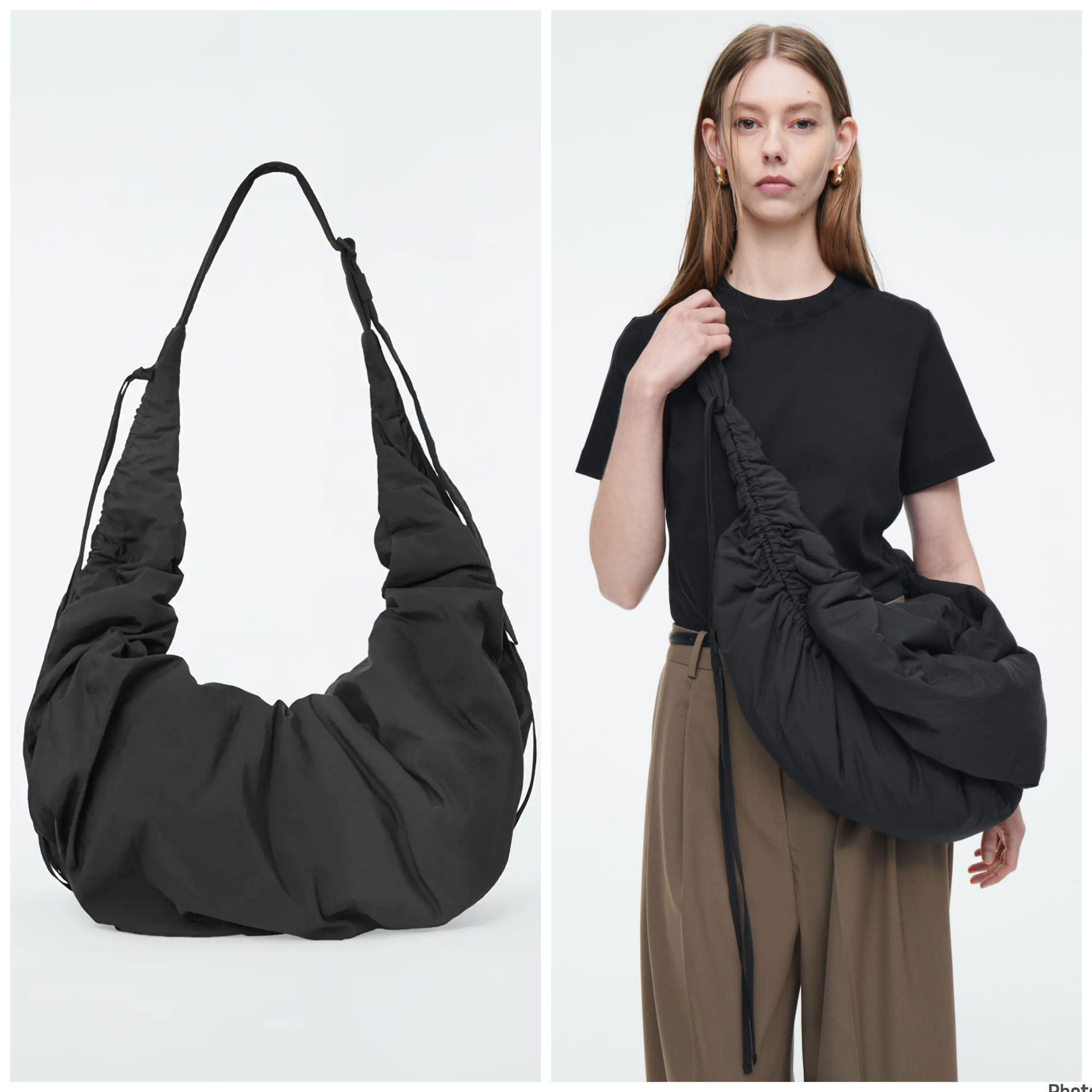 COS Canopy Crossbody - Black - Oversized