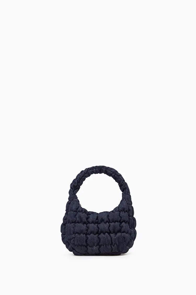 COS Quilted Bag - Denim / Dark Blue - Micro