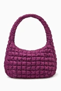COS Quilted Bag - Burgundy - Oversized