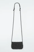 COS QUILTED CROSSBODY BAG - BLACK - 16 X 11 X 5CM