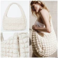 COS Quilted Bag - Light Beige - Oversized