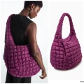 COS Quilted Bag - Burgundy - Oversized