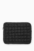 COS QUILTED LAPTOP CASE - BLACK - ONE SIZE