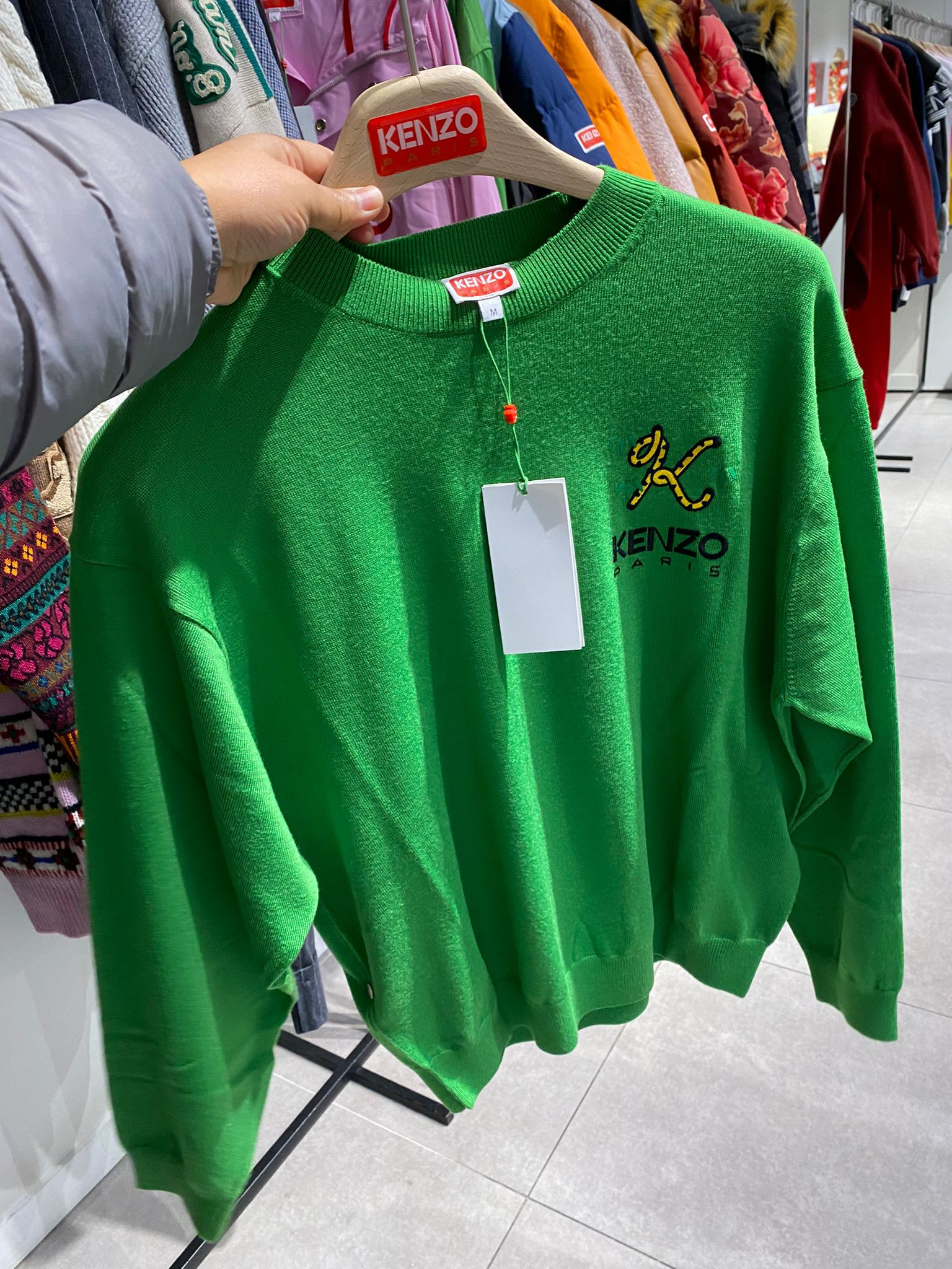 KENZO Jumper - FC62PU3413LA.57/ Grass Green - Size M