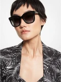 Michael Kors San Marino Sunglasses - MK2163F / Blk Shn Gry - 55/19/145