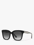 Michael Kors San Marino Sunglasses - MK2163F / Blk Shn Gry - 55/19/145