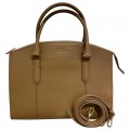 FURLA LEA TOP HANDLE WITH LONG STRAP - CARAMELLO - MEDIUM