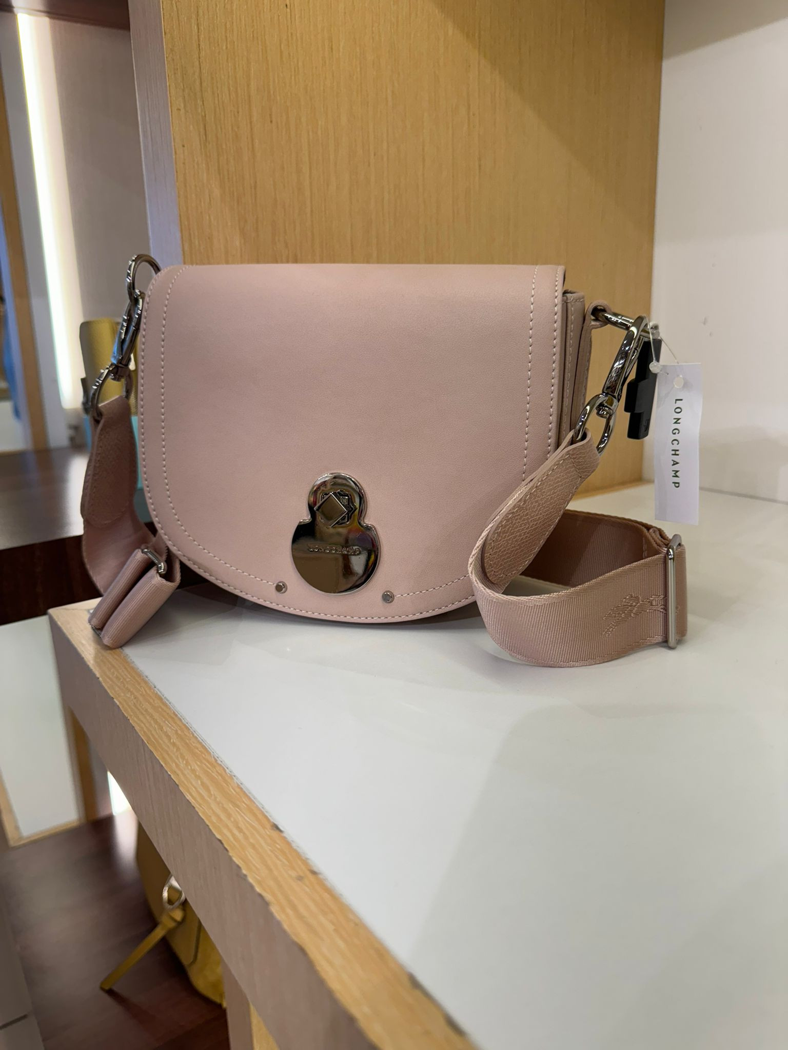 Longchamp Cavalcade Crossbody - Nude - L1395HNA542/ 20 x 16 x 6 cm