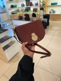 Longchamp Cavalcade Crossbody - Croco Cognac - L1395HSK504 / 20 x 16 x 6 cm