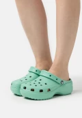 CROCS Women Classic Platform Clogs - Green - Size US7/UK5/ Eur 37-38