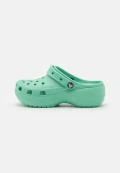 CROCS Women Classic Platform Clogs - Green - Size US7/UK5/ Eur 37-38