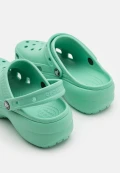 CROCS Women Classic Platform Clogs - Green - Size US7/UK5/ Eur 37-38