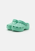 CROCS Women Classic Platform Clogs - Green - Size US W9/UK7/EUR 39-40