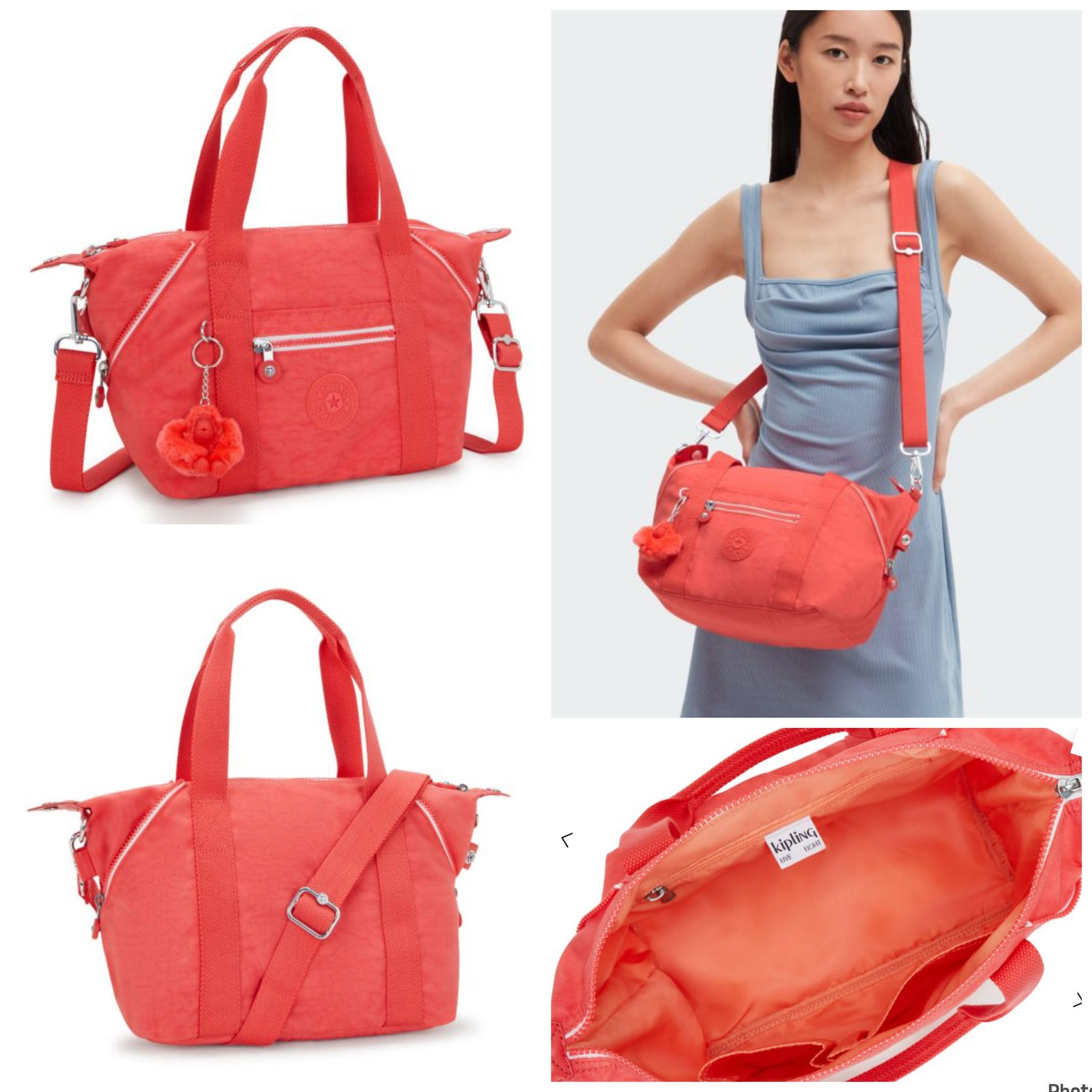 Kipling Crossbody - Almost Coral - Art Mini