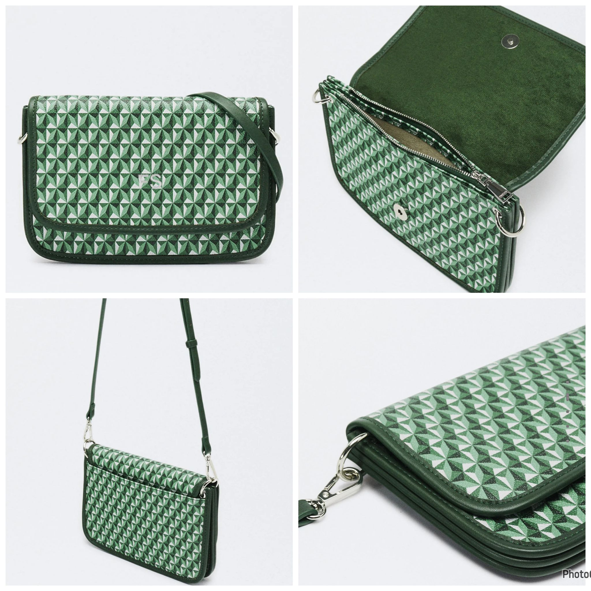 Parfois Crossbody - Green Printed / Stamping CN - One Size