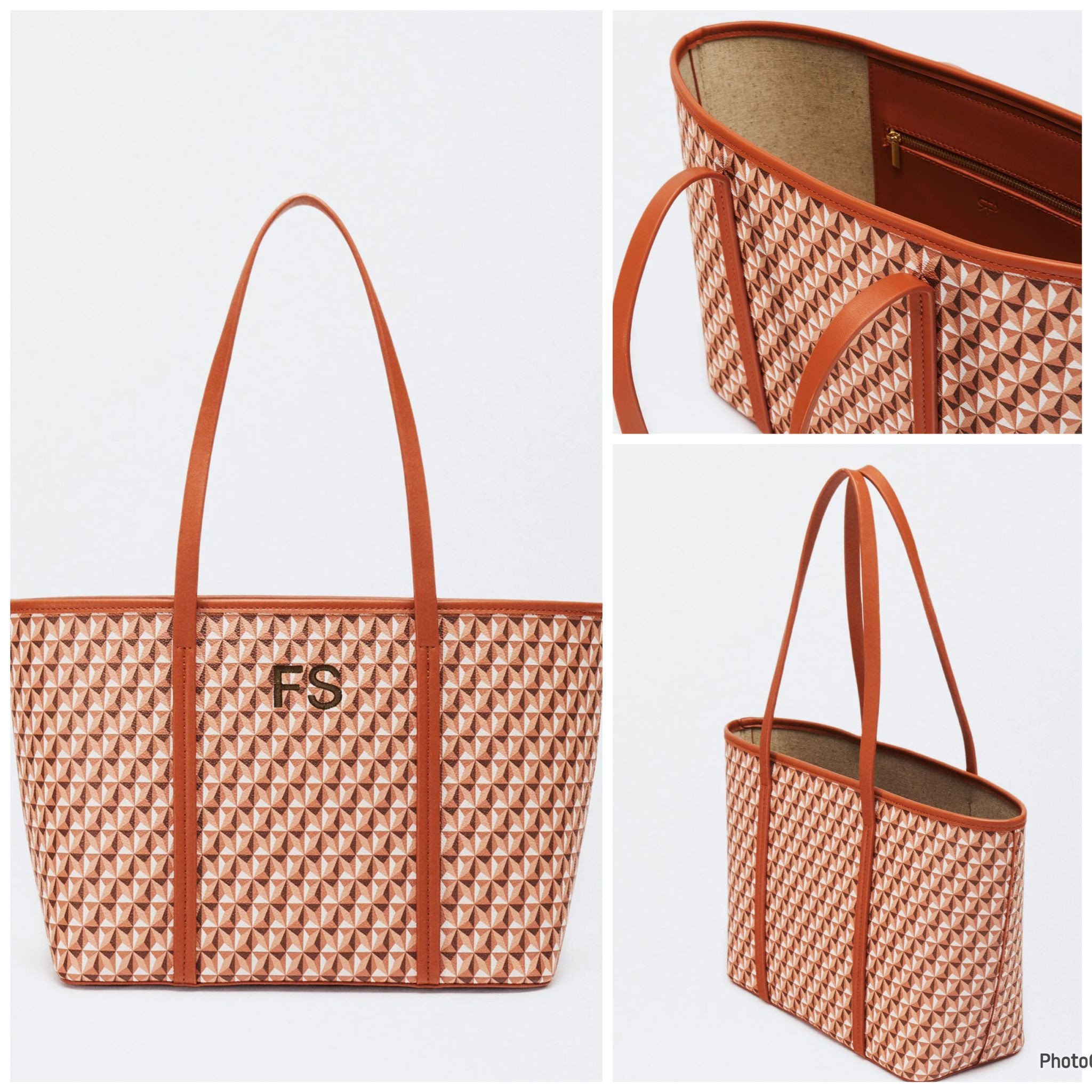 Parfois Tote - Orange Printed - Small