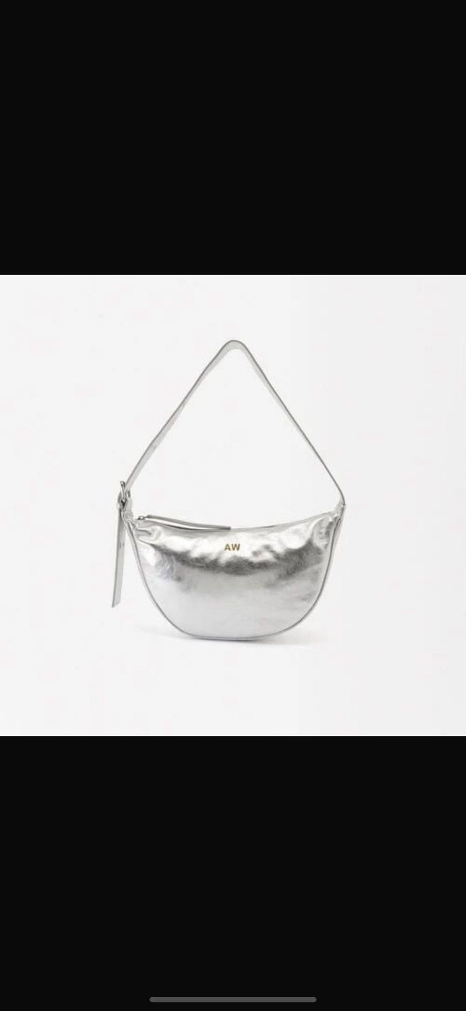 Parfois Handbag - Silver / Leather - Medium