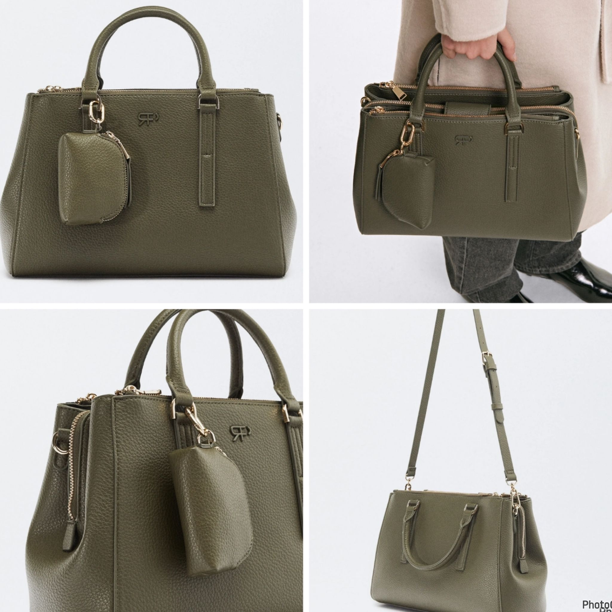 Parfois Handbag - 216478 /Khaki - Medium with long strap