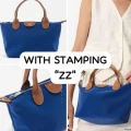 Parfois Handbag - Blue / Stamping ZZ - Small with long strap