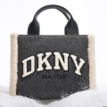 DKNY Hadlee - DK Gray Combo - Small with long strap  25 x 21 x 10 cm