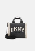 DKNY HADLEE - DK GRAY COMBO - MEDIUM WITH LONG STRAP 28 X 25 X 15 CM