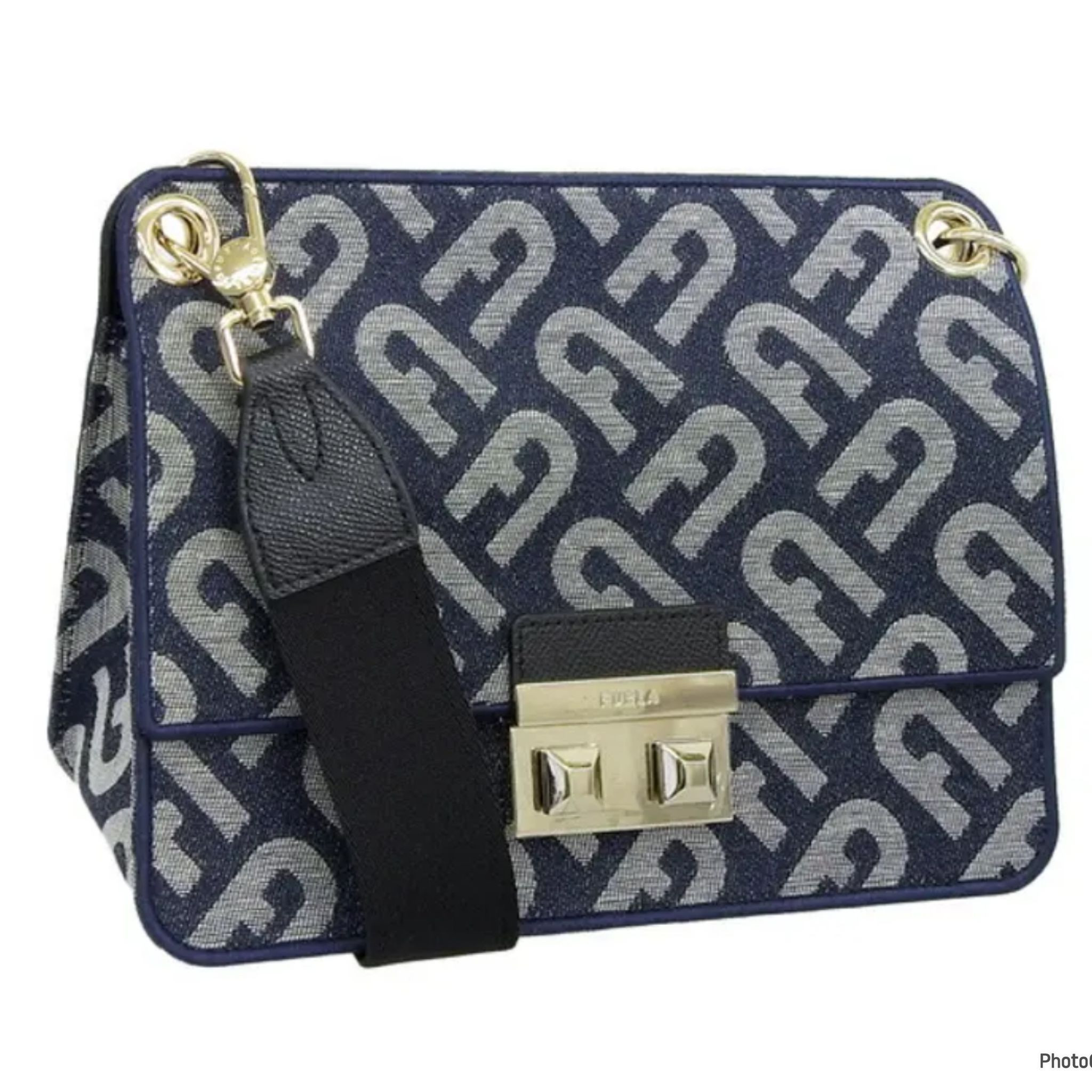 Furla Bella Crossbody - Toni Blu Denim - Medium With Long Strap