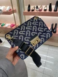 Furla Bella Crossbody - Toni Blu Denim - Medium With Long Strap