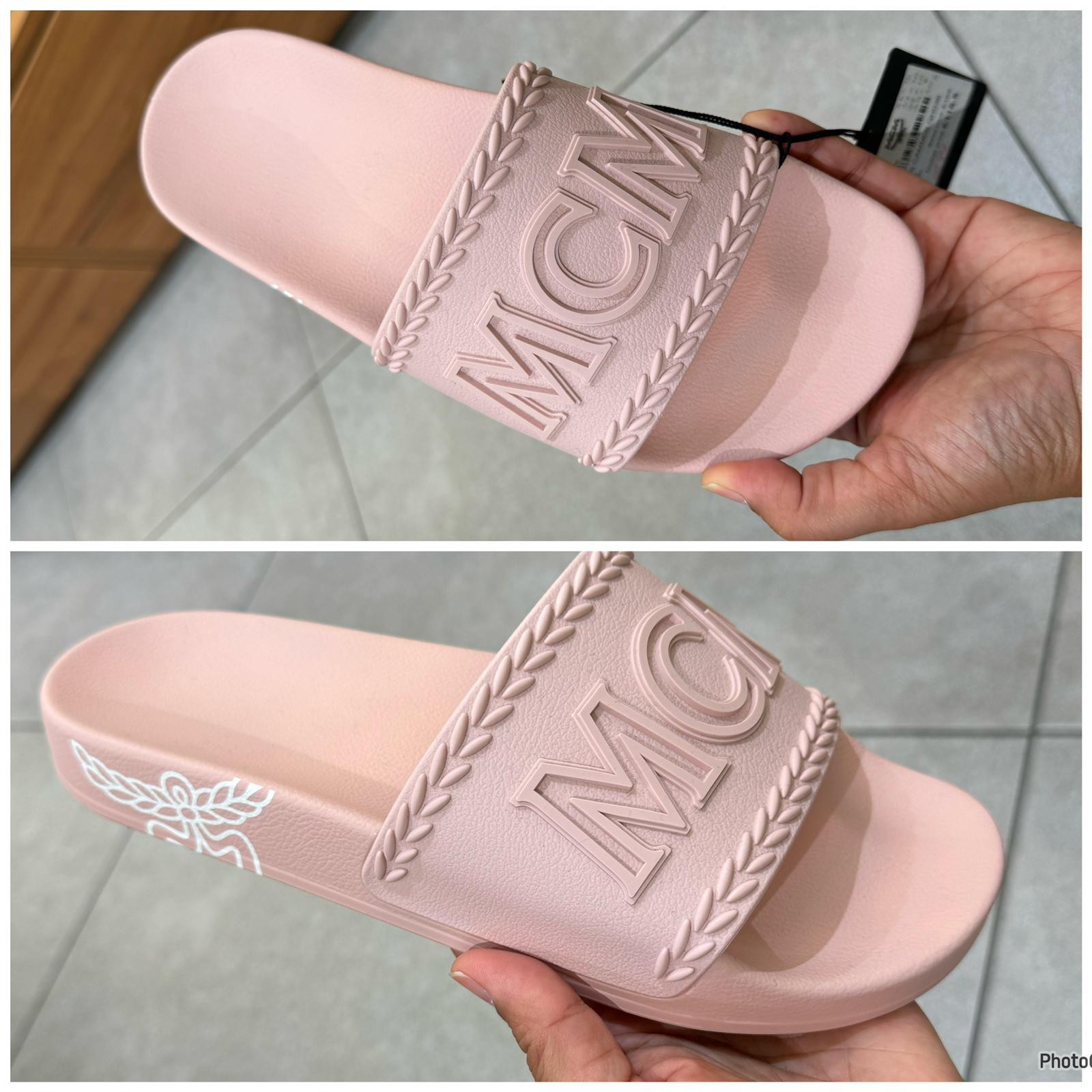 MCM Women Slider - Powder Pink - Eur 40