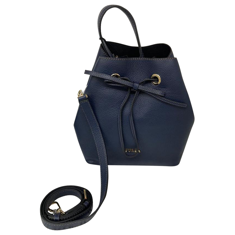 AzuraMart FURLA COSTANZA TOP HANDLE WITH LONG STRAP BLU D SMALL