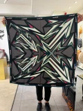 MCM Silk Scarf - Black - 90 x 90 CM