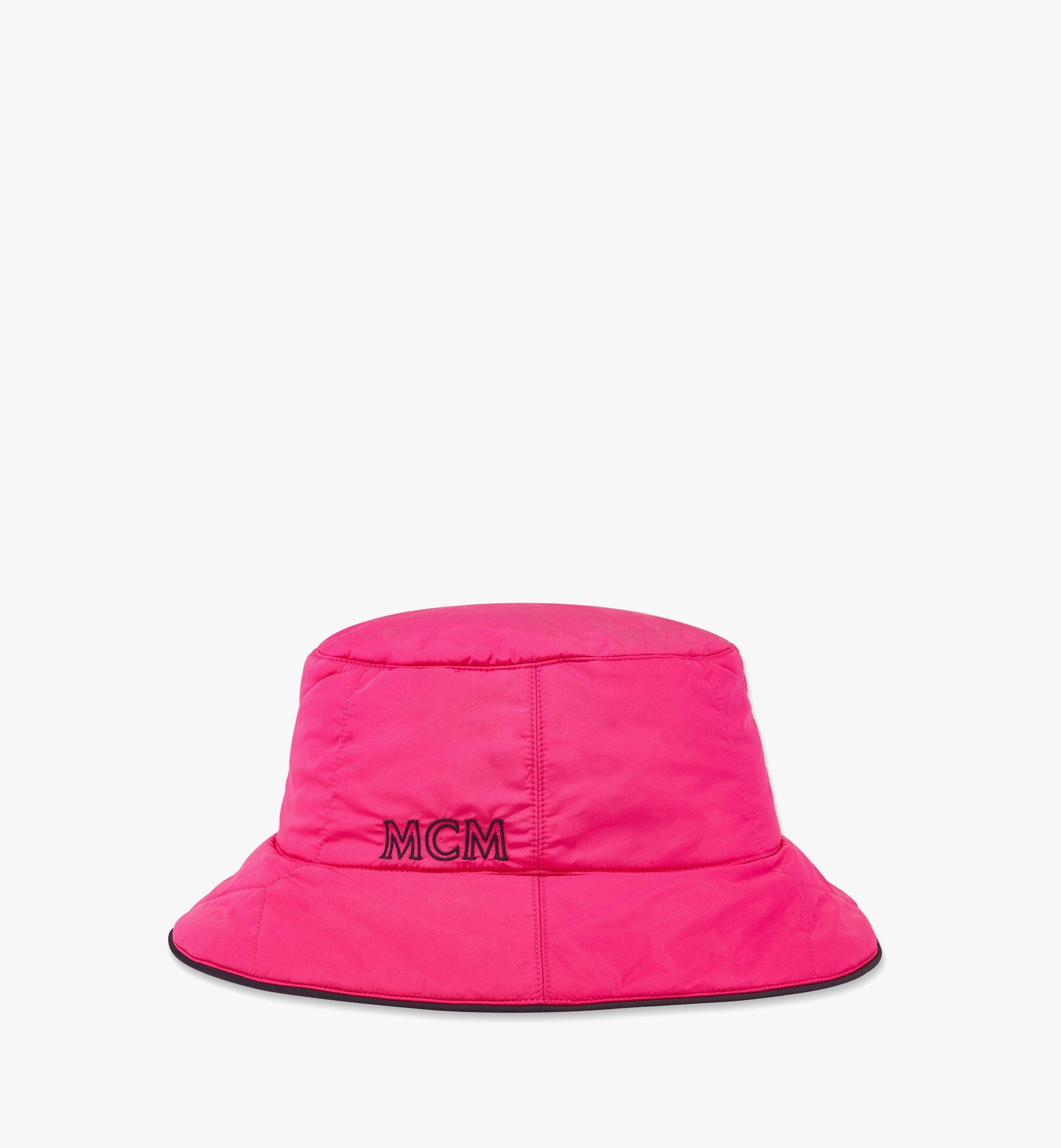 MCM Reversible Bucket Hat - Fuchsia/Navy - One Size